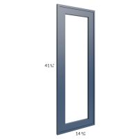 Portland Navy Blue 27x42x15 Wall Diagonal Corner Glass Door Only with Glass Included 