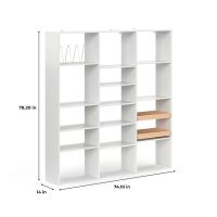 6-ft W x 6.5-ft H White Solid Wood Pantry System