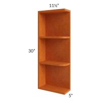 Regency Spiced Glaze 05x30 Wall End Shelf Cabinet