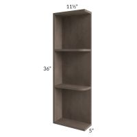 Providence Natural Grey 05x36 Wall End Shelf Cabinet