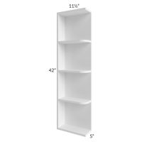 Regency White 05x42 Wall End Shelf Cabinet