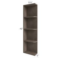 Providence Natural Grey 05x42 Wall End Shelf Cabinet