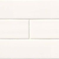 White Ceramic Subway 4 x 16 Tile