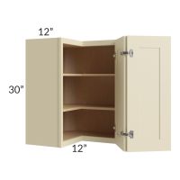 Casselton Ivory 24x30 Easy Reach Corner Wall Cabinet