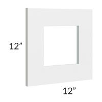 Southport White Shaker 12x12 Glass Door Only 