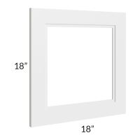 Charlotte White 18x18 Glass Door Only 