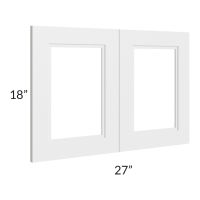 Charlotte White 27x18 Glass Door Only