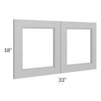 Charlotte Grey 33x18 Glass Door Only