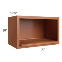 Lexington Cinnamon Glaze 30x18 Microwave Wall Cabinet