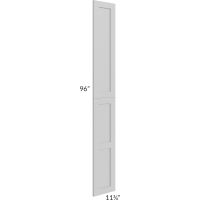 Midtown Painted Grey Shaker Wainscot 96" Tall Panels (12" depth)