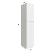 Southport White Shaker 18x90 Wall Pantry