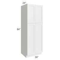 Southport White Shaker 30x84 Wall Pantry