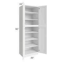 Aspen White Shaker 30x90 Wall Pantry - Out of stock through late May