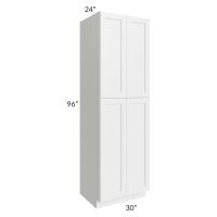 Southport White Shaker 30x96 Wall Pantry 