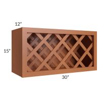 Lexington Cinnamon Glaze 30x15 Wine Rack Cabinet