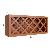 Lexington Cinnamon Glaze 36x15 Wine Rack Cabinet 