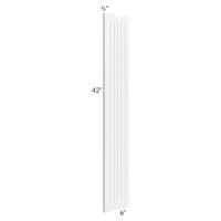 Frosted White Shaker 6x42 Fluted Wall Filler