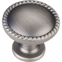 Elements By Hardware Resource - Lindos Collection Robe Hooks - 1.25" Diameter in Brushed Pewter