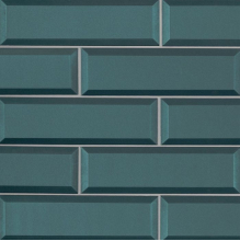 Verde Azul 2.5 x 8 x 8mm Beveled Tile